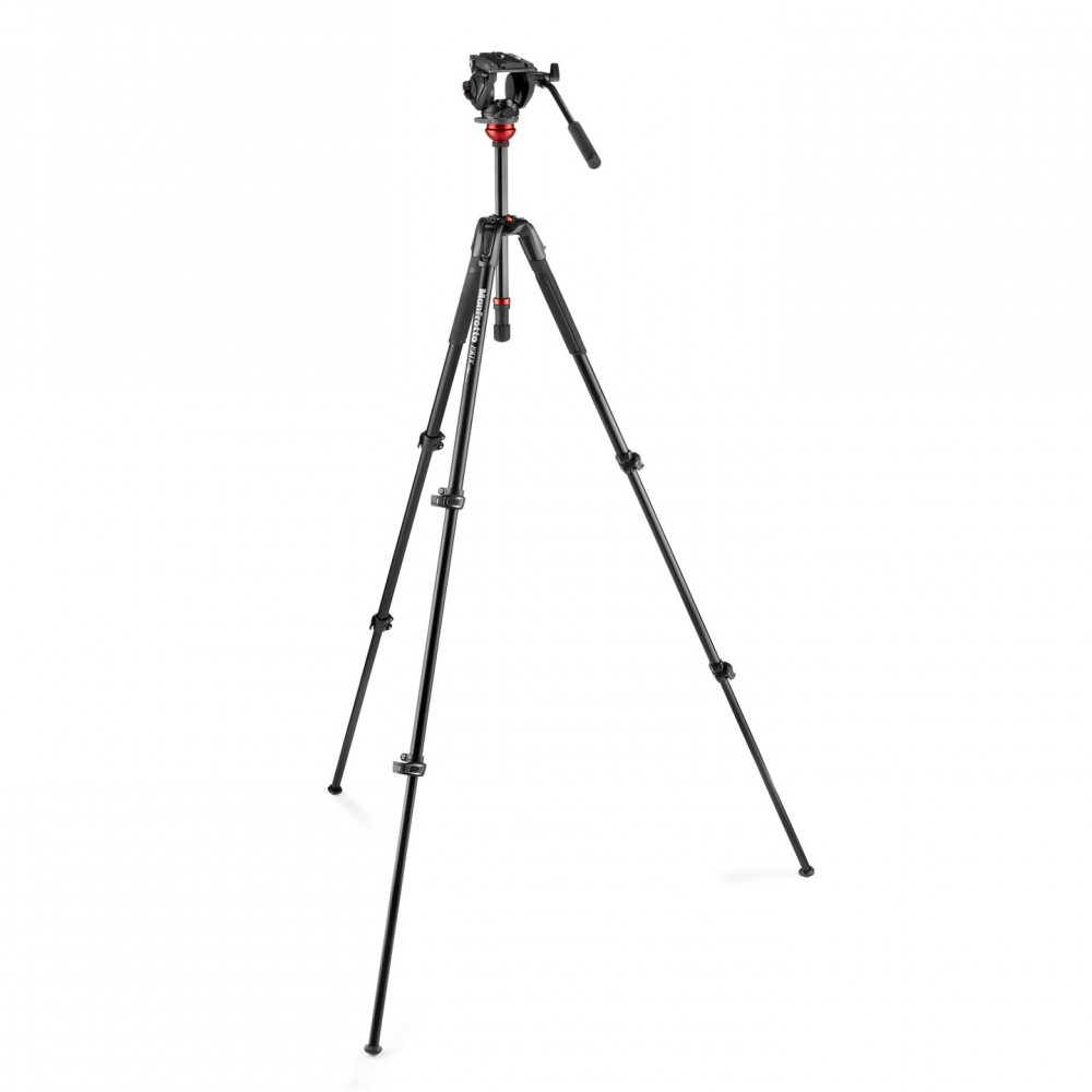 Głowica wideo 500 Fluid z płaską podstawą i statywem 190X Video Alu - Manfrotto 
Głowica wideo 500 z płaską podstawą dla