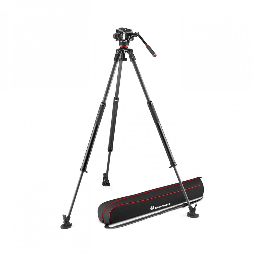 Zestaw 635 Carbon Fast Single +głowica 504X Manfrotto -  1