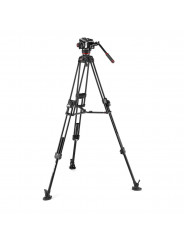 Zestaw 645 Alu Fast Twin + głowica 504X Manfrotto -  2