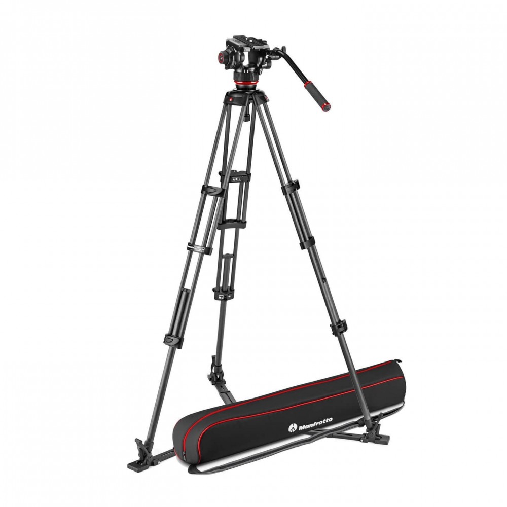 Zestaw Twin Carbon + głowica 504X - dolna rozp Manfrotto -  1