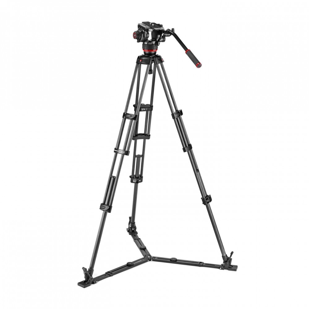 Zestaw Twin Carbon + głowica 504X - dolna rozp Manfrotto -  2