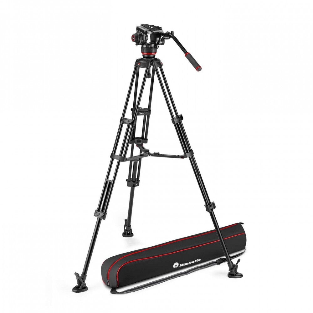 Zestaw Twin Alu + głowica 504X - środ rozp Manfrotto -  1