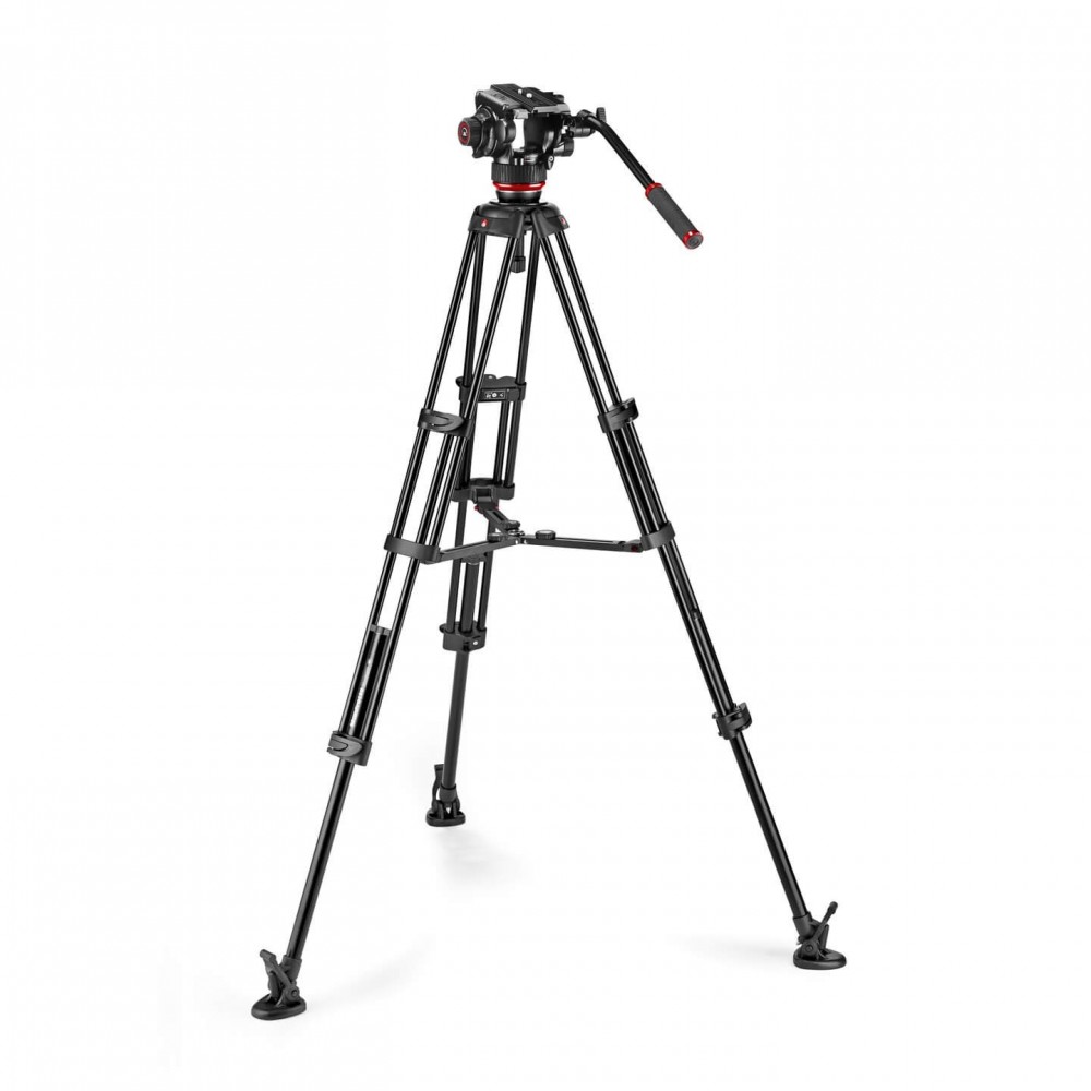 Zestaw Twin Alu + głowica 504X - środ rozp Manfrotto -  2