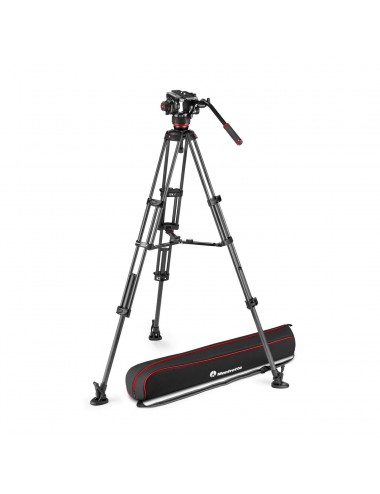 Zestaw Twin Carbon + głowica 504X - środ rozp Manfrotto -  1