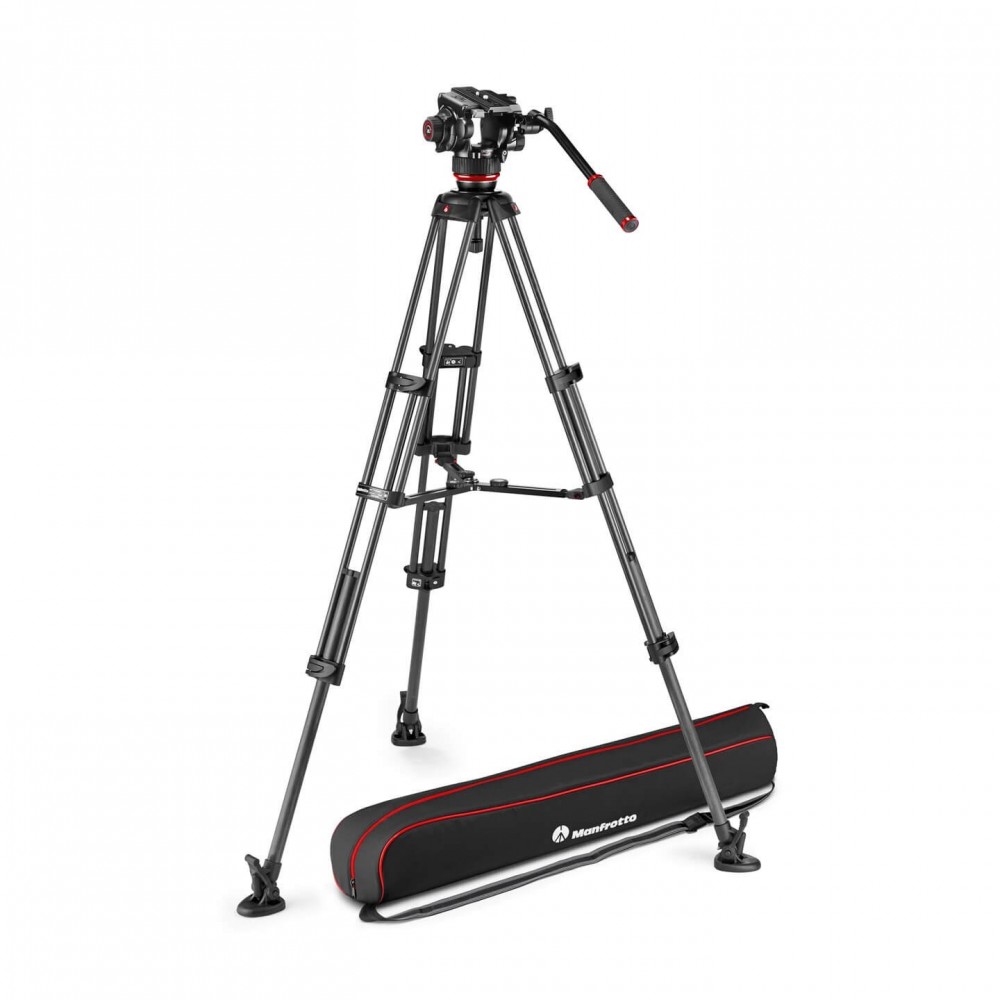 Zestaw Twin Carbon + głowica 504X - środ rozp Manfrotto -  1