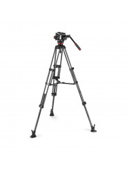 Zestaw Twin Carbon + głowica 504X - środ rozp Manfrotto -  2