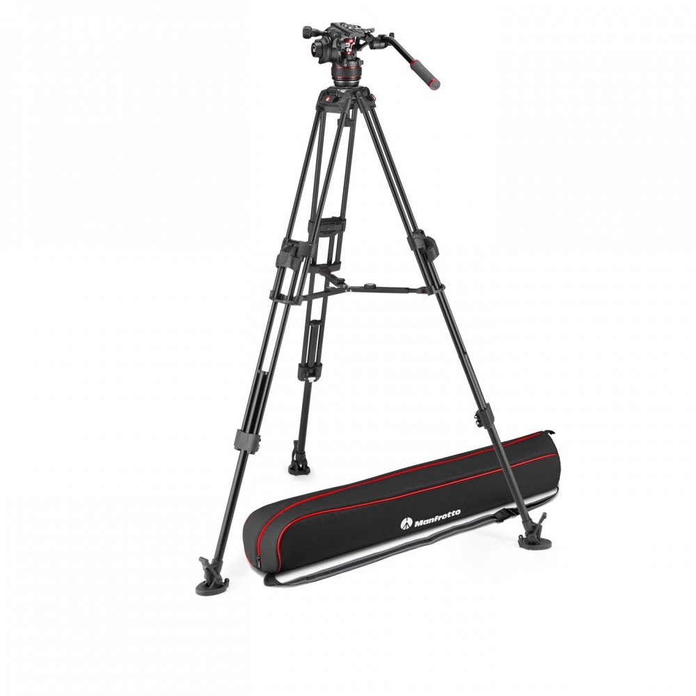 Zestaw 645 Alu Fast Twin + głowica 608 środ rozp Manfrotto -  1