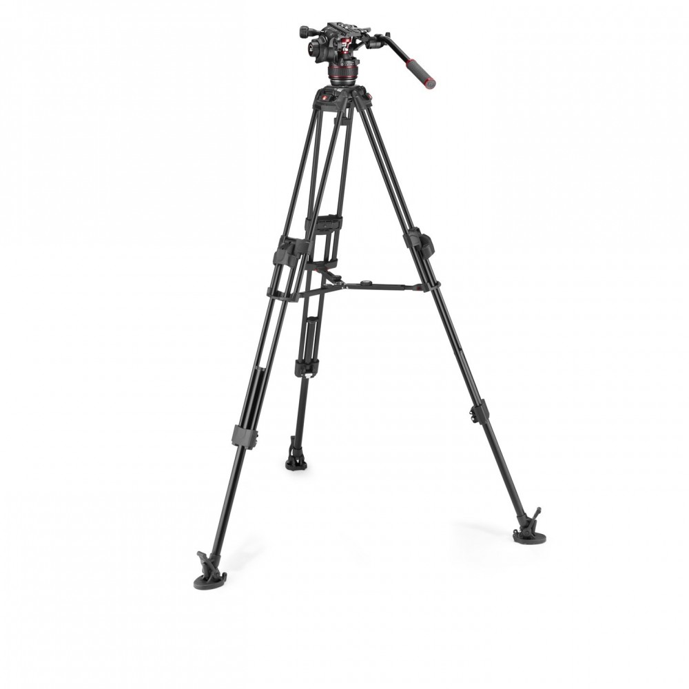 Zestaw 645 Alu Fast Twin + głowica 608 środ rozp Manfrotto -  2