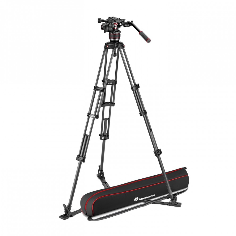 Zestaw Twin Carbon z głowicą 608- dolna rozp Manfrotto -  1