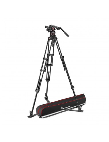 Zestaw Twin Alu z głowicą 612- dolna rozp Manfrotto -  1