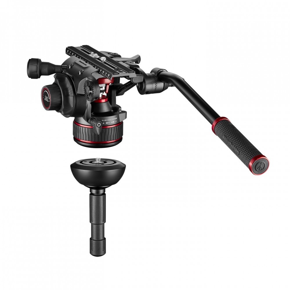 Zestaw Twin Alu z głowicą 612- dolna rozp Manfrotto -  2