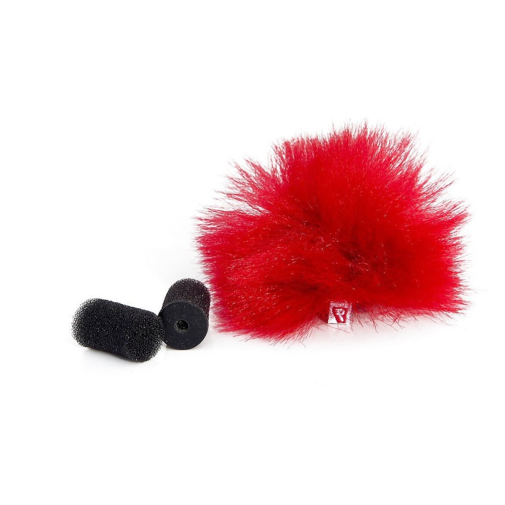 Rycote Red Lavalier Windjammer - single Rycote -  1