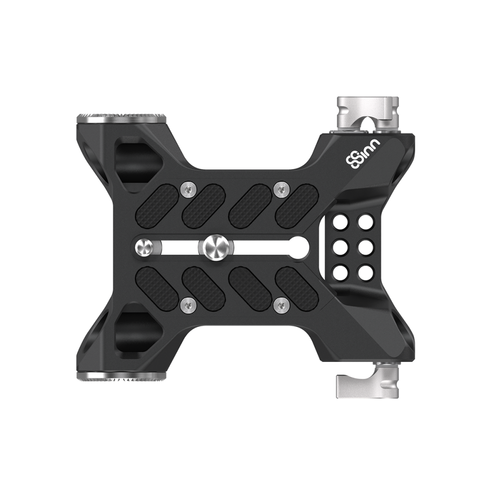 copy of 15mm Baseplate 8Sinn - Funkcje płyty bazowej

2 x 32mm rozety Arri
Kompatybilny z prętem 15 mm
3x śruby radełkowane
4 x 