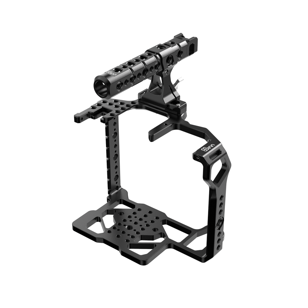 Klatka do Canon C70 V2 8Sinn - Najważniejsze cechy:

4-częściowa klatka (wstępnie zmontowana)
2 punkty mocowania klatki do