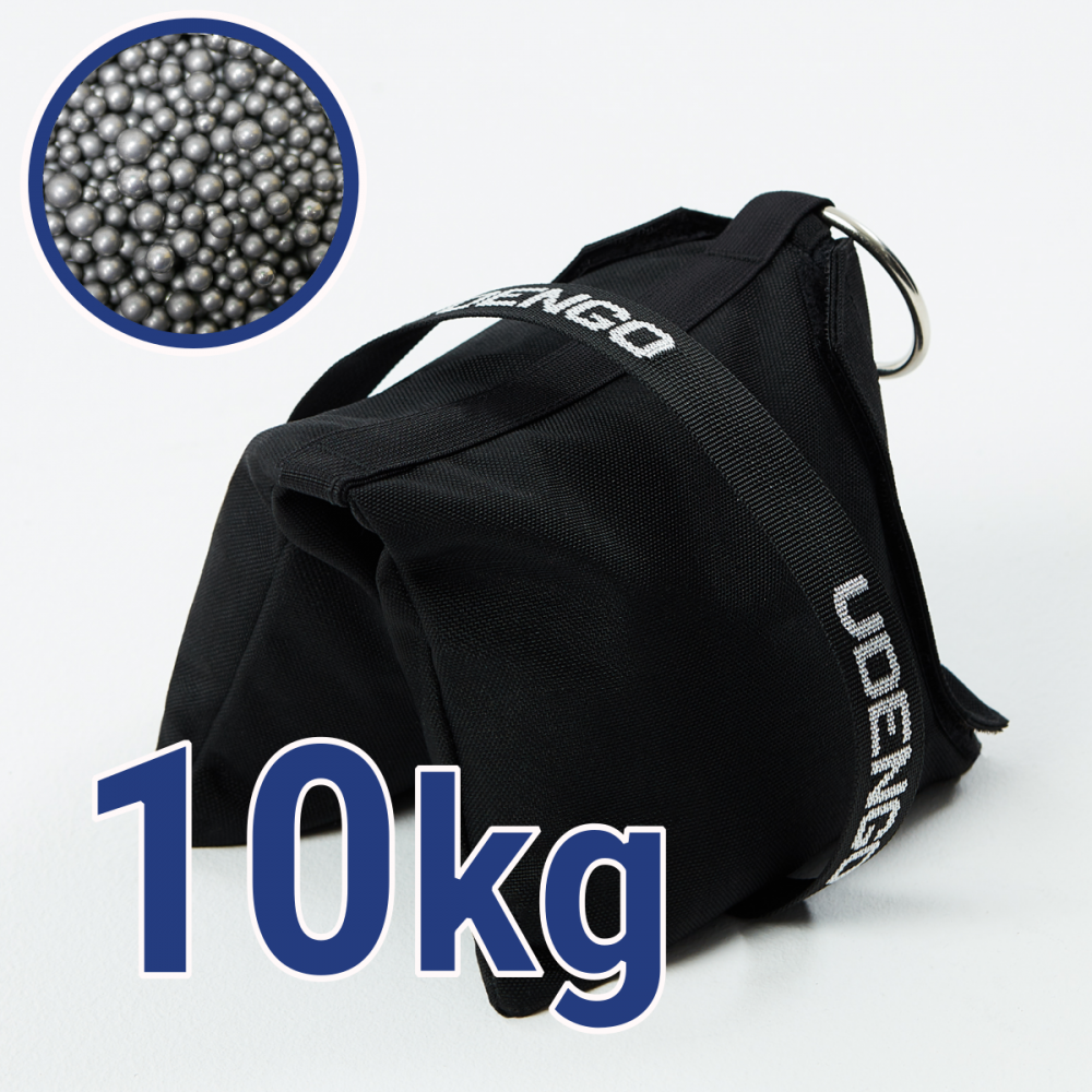 Steel Shot Bag 10kg - worek balastowy Udengo - Wymiary: 37cm x 20cm 
Waga: 10 kg 
Wypełnienie: stalowe, chromowane, nierdzewne k