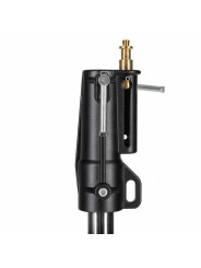 3-sekcyjny statyw niskopodwoziowy Manfrotto - stalowy statyw z przekładnią centralną
Wyposażony w jedną nogę poziomującą