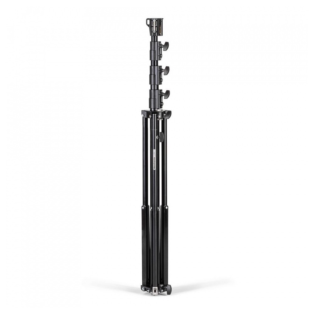 Czarny aluminiowy 4-sekcyjny super statyw z 1 nogą poziomującą Manfrotto - 

Stabilny i bezpieczny dzięki podwójnemu