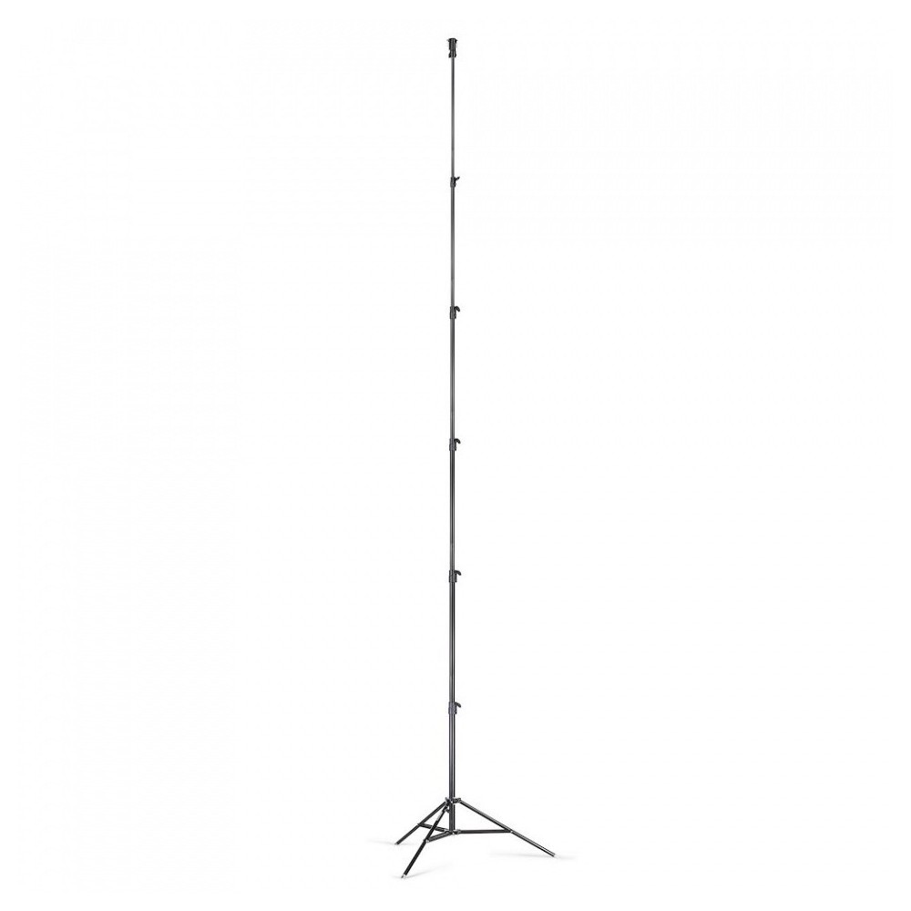 6-Sections High Super Stand 1 Levelling Leg Black Aluminium Manfrotto - 
Wytrzymały profesjonalny statyw oświetleniowy
Stabilny