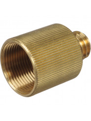 Rycote Brass 3/8" M to 5/8" F screw adaptor Rycote - Opis: Adapter 5/8 "żeński na 3/8" męski Gwint zewnętrzny: 3/8" 16 (BSW) x d