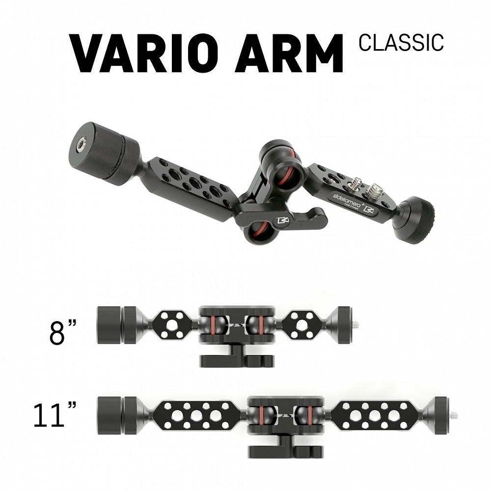 Vario Arm Classic Slidekamera - Umożliwia montaż różnego rodzaju akcesoriów foto/video (oświetlenie, monitor terenowy nakamerowy