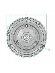 High Hat Bowl Riser Slidekamera - Kolor: czarny Materiał: aluminium i stal AF-15 High Hat Bowl Riser do miski 75mm/100mm/150mm p