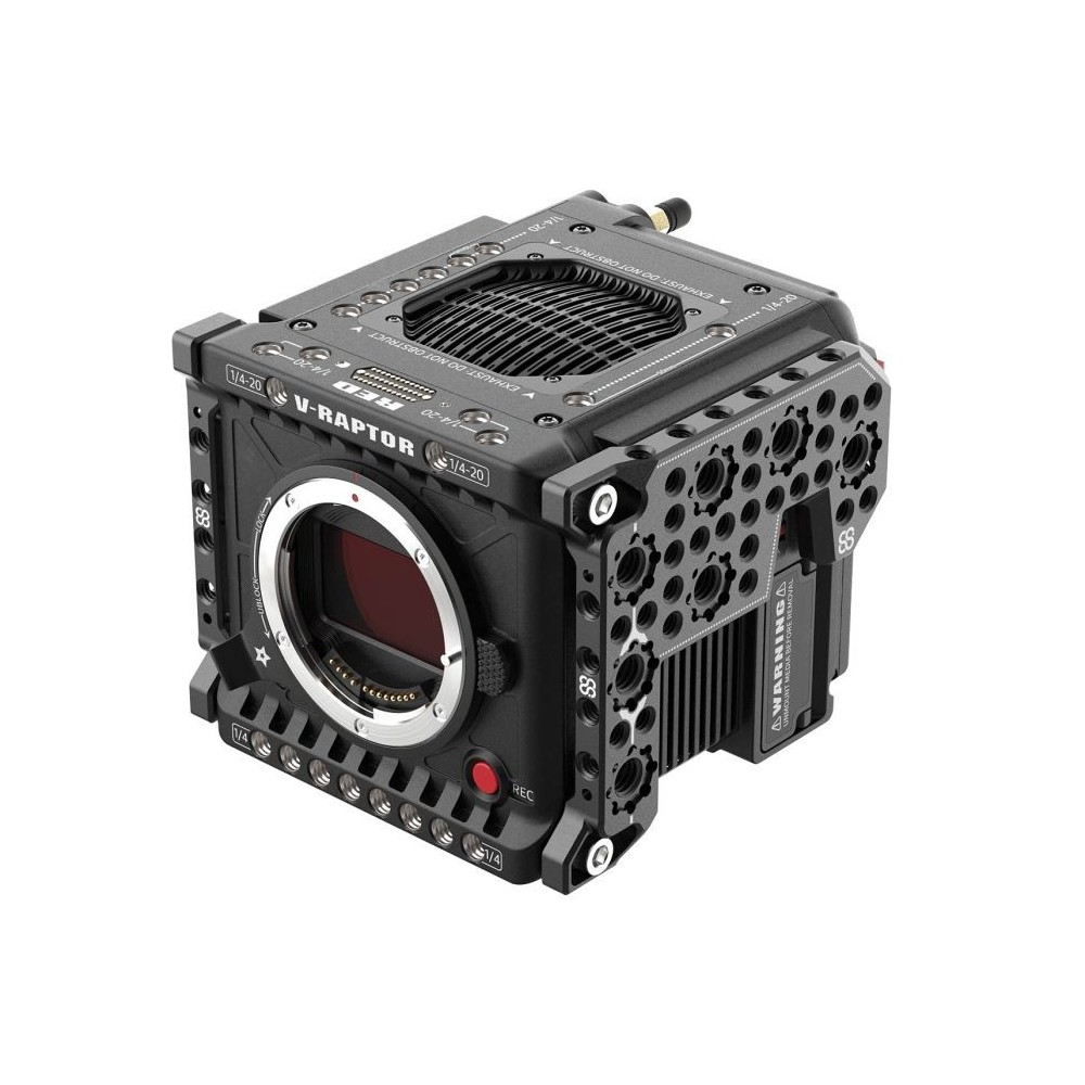 Prawa i lewa płyta boczna do RED V-Raptor 8Sinn - dwuczęściowy zestaw - punkty montażowe 1/4" - punkty montażowe Arri (+ 3/8"