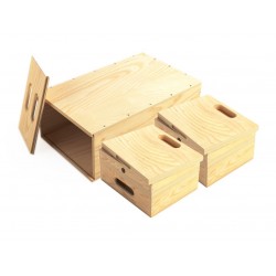 Mini Apple Box Compact Set Udengo - Całość: 8" x 21,25" x 13" (20 cm x 54 cm x 33 cm)Waga: 33,7 lbs (15,3 kg) 1