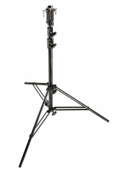 Czarny chromowany 3-sekcyjny stalowy statyw Manfrotto - 
Wytrzymały statyw fotograficzny do zdjęć w studio lub w