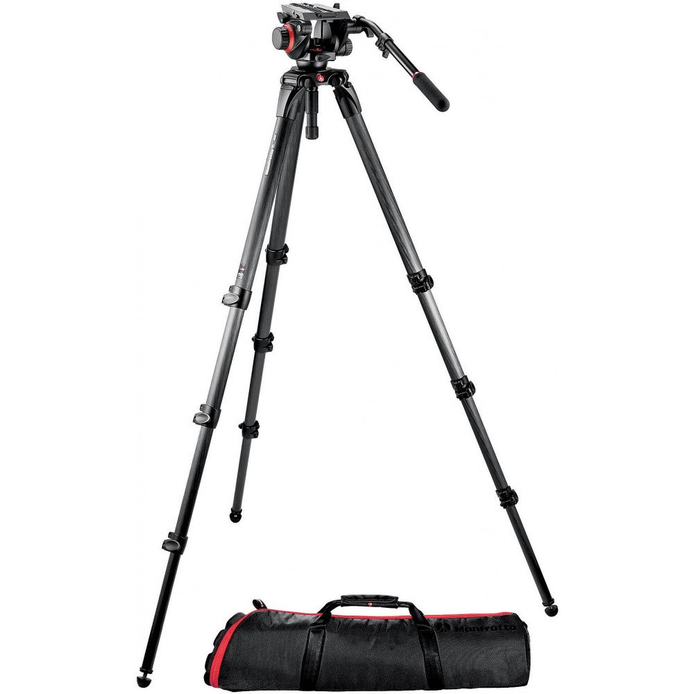 Statyw VIDEO 536, głowica 504HD i torba Manfrotto -  1