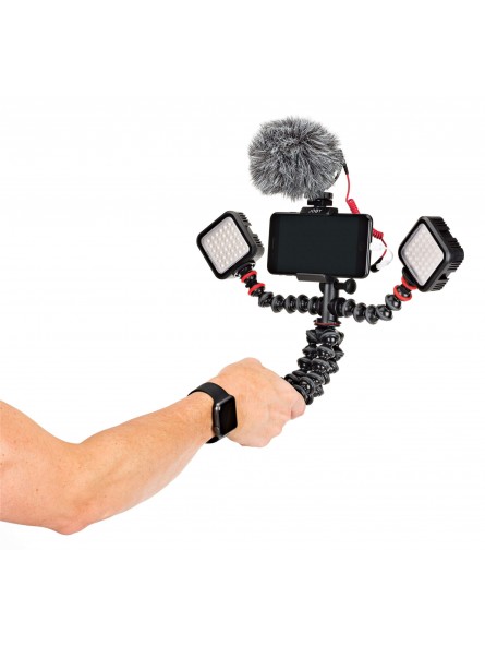 Joby GorillaPod Mobile Rig Joby - Opatentowana konstrukcja kulki i gniazda GorillaPod z gumowanymi uchwytami Zabezpiecz dowolny 