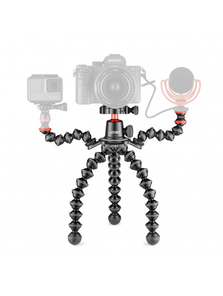 Joby GorillaPod 3K PRO Rig Joby - Zaprojektowany dla aparatów bezlusterkowych klasy premium Opatentowana konstrukcja gniazda alu