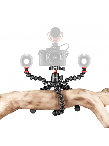 Joby GorillaPod 3K PRO Rig Joby - Zaprojektowany dla aparatów bezlusterkowych klasy premium Opatentowana konstrukcja gniazda alu