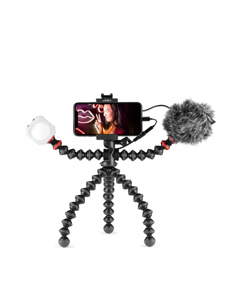 Joby GorillaPod Mobile Vlogging Kit Joby - Przenośny i lekki — zaprojektowany dla twórców treści mobilnych Elastyczny — mobilny 