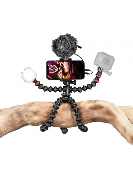 Joby GorillaPod Mobile Vlogging Kit Joby - Przenośny i lekki — zaprojektowany dla twórców treści mobilnych Elastyczny — mobilny 