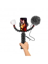 Joby GorillaPod Mobile Vlogging Kit Joby - Przenośny i lekki — zaprojektowany dla twórców treści mobilnych Elastyczny — mobilny 