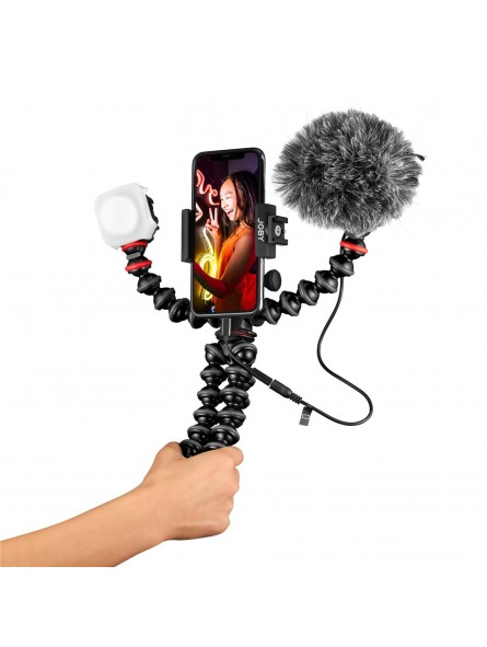 Joby GorillaPod Mobile Vlogging Kit Joby - Przenośny i lekki — zaprojektowany dla twórców treści mobilnych Elastyczny — mobilny 