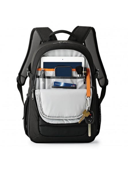 Plecak Tahoe BP 150 Black Lowepro - Pasuje do lustrzanek cyfrowych z obiektywem zestawu (takim jak 18-135 mm), dodatkowym obiekt