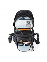 Lowepro Torba Nova 140 AW II Black Lowepro - Pasuje do aparatu bezlusterkowego lub kompaktowej lustrzanki cyfrowej z dołączonym 