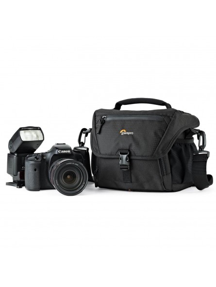 Lowepro Torba Nova 160 AW II Black Lowepro - Pasuje do lustrzanek cyfrowych z dołączonym obiektywem 17-85 mm oraz 1-2 dodatkowym