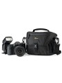 Lowepro Torba Nova 160 AW II Black Lowepro - Pasuje do lustrzanek cyfrowych z dołączonym obiektywem 17-85 mm oraz 1-2 dodatkowym