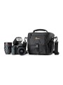 Torba Nova 170 AW II Black Lowepro - Pasuje do lustrzanek cyfrowych z dołączonym obiektywem 24-105mm, 1-2 dodatkowymi obiektywam