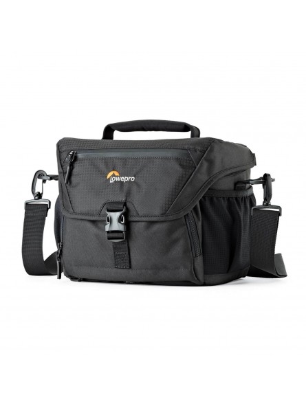 Lowepro Torba Nova 180 AW II Black Lowepro - Pasuje do lustrzanek cyfrowych o głębokości Pro i dołączonego obiektywu 24-105 mm, 