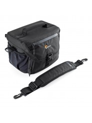 Lowepro Torba Nova 180 AW II Black Lowepro - Pasuje do lustrzanek cyfrowych o głębokości Pro i dołączonego obiektywu 24-105 mm, 