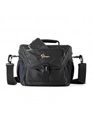 Lowepro Torba Nova 180 AW II Black Lowepro - Pasuje do lustrzanek cyfrowych o głębokości Pro i dołączonego obiektywu 24-105 mm, 