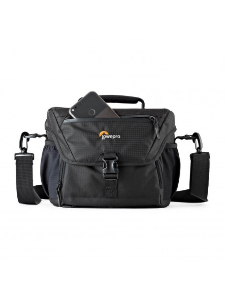 Lowepro Torba Nova 180 AW II Black Lowepro - Pasuje do lustrzanek cyfrowych o głębokości Pro i dołączonego obiektywu 24-105 mm, 