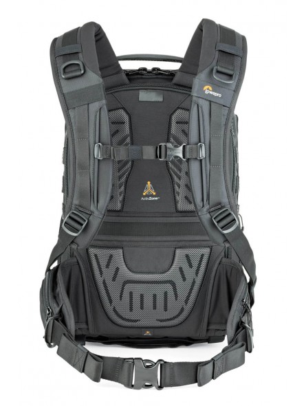 Lowepro Plecak ProTactic BP 350 AW II Black Lowepro - System rozdzielaczy QuickShelf™ otwiera się na 3-poziomową półkę lub skład