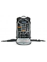 Lowepro Plecak ProTactic BP 350 AW II Black Lowepro - System rozdzielaczy QuickShelf™ otwiera się na 3-poziomową półkę lub skład