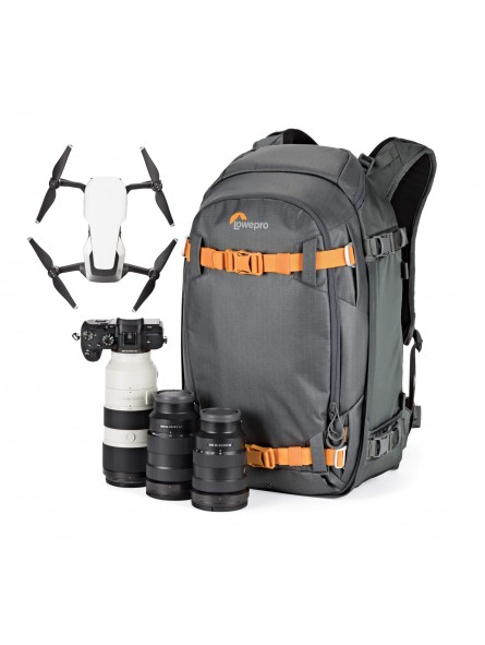 Lowepro Plecak Whistler BP 350 AW II Grey Lowepro - Dostęp od góry i od strony korpusu pasuje do standardowych lustrzanek cyfrow