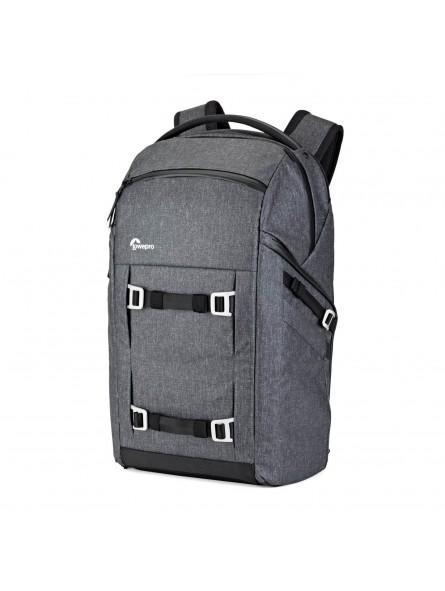 Plecak FreeLine BP 350 AW Grey Lowepro - System rozdzielaczy QuickShelf™ otwiera się na 3-poziomową półkę lub składa się na płas