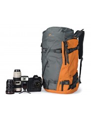 Lowepro Plecak Powder BP 500 AW Grey/Orange Lowepro - Pasuje do standardowych aparatów i obiektywów DSLR i Pro Mirrorless Bezpie